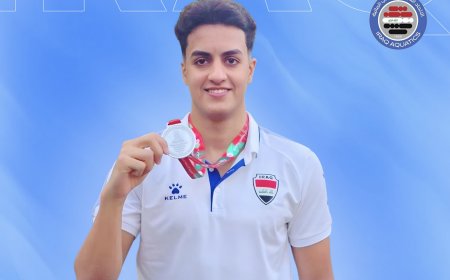 السباح محمد صادق يحقق رقماً قياسياً جديدًا في بطولة اسيا